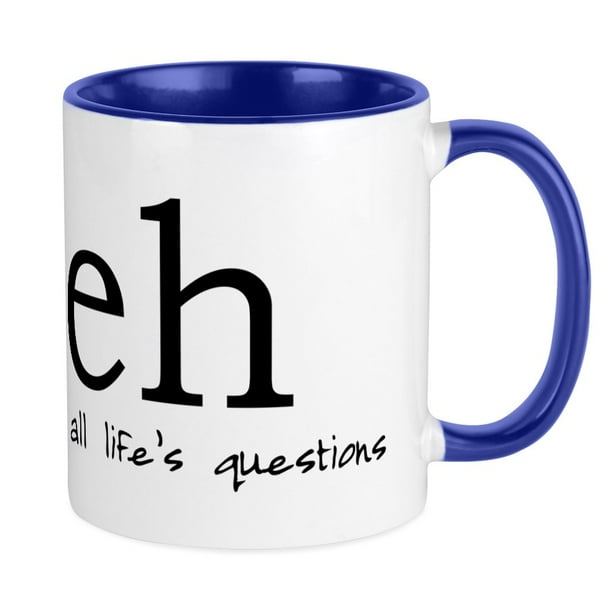 CafePress - Meh Mug - Ceramic Coffee Tea Novelty Mug Cup 11 oz