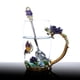 thumbnail image 4 of Taza de Vidrio de Flores, Taza de Café de Flores Vívidas Hechas A Mano Para Mujeres con Cuchara y Taza de Limpieza para el Uso del Centro en Casa para Té, Café,, 4 of 7