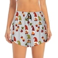 thumbnail image 2 of Daiia Cute Autumn Gnomes Pattern Women's 2 in 1 Running Shorts - Lightweight Athletic Workout Gym Yoga Shorts Liner with Phone Pockets-Medium, 2 of 7