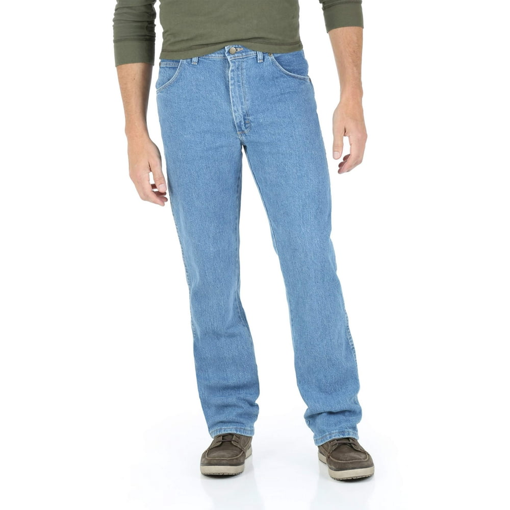 wrangler men's relaxed fit comfort flex waist jean