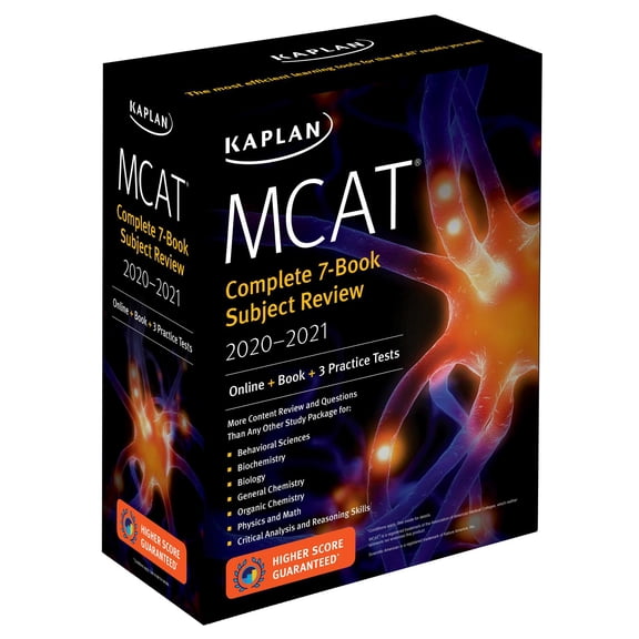 Kaplan Test Prep: MCAT Complete 7-Book Subject Review 2020-2021 : Online   Book   3 Practice Tests (Paperback)