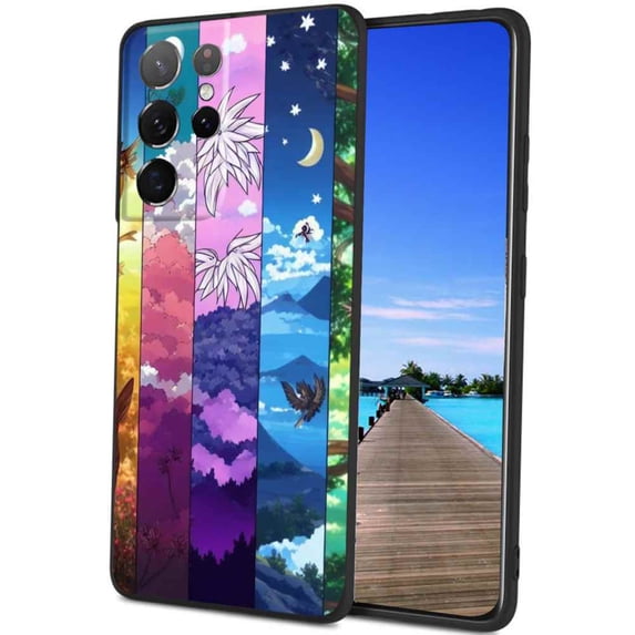 Compatible with Samsung Galaxy S21 Ultra Phone Case, Anime-nature-3 Case Silicone Protective for Teen Girl Boy Case for Samsung Galaxy S21 Ultra