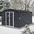 thumbnail image 5 of Stylish Grey 10ft x 12ft Metal Garden Shed – The Ultimate Outdoor Storage Solution for Your Tools and Equipment, Combining Durability, Elegance, and Functionality in One!, 5 of 8
