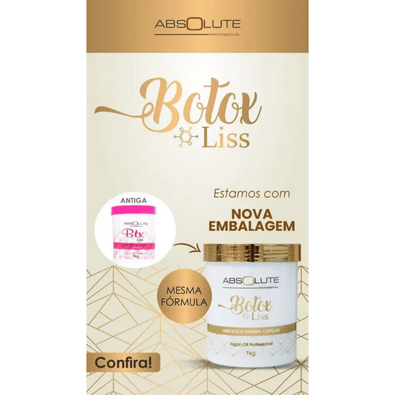 Brazilian Hair B-tox Liss Treatment For All Hair Types - Absolute Cosmetic | Brazilian Keratin Treatment/ 1kg