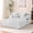 Light Gray-Corduroy 2, variant on Puremind Chaise Lounge Indoor Furniture, Corduroy Lounge Chair Sofa with Cup Holders, Deep Seat Cloud Sofa Couch for Living Room/Apartment, Light Gray
