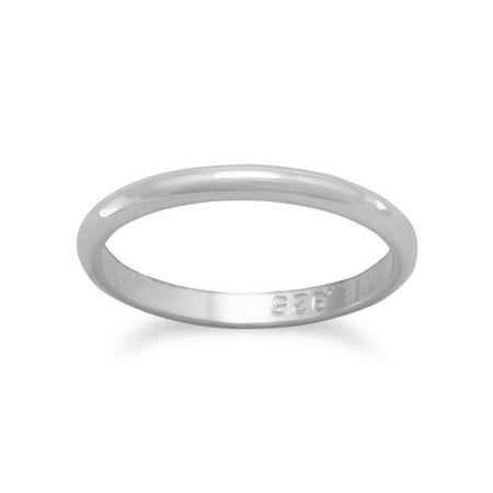 Sterling Silver Silver Baby Ring Polished Measures 1.5mm Wide - Ring Size: 1 to 3