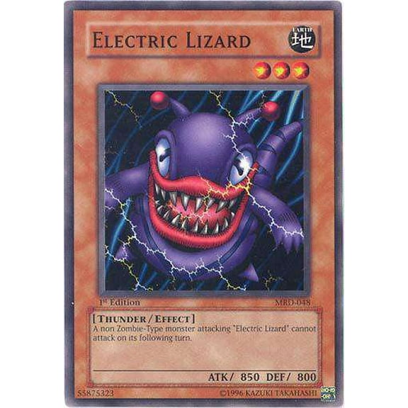 YuGiOh Metal Raiders Common Electric Lizard MRD-048