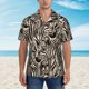 thumbnail image 2 of Fotbe Leopard And Zebra1 Camisa Hawaiana para Hombre Unisex – Camisa Casual de Verano con Botones de Manga Corta de Algodón y Lino,Small, 2 of 7