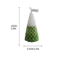 thumbnail image 3 of Fiudx Vela Aromática de Árbol de Navidad, Hecha a Mano con Aroma a Té Blanco, Pequeño Regalo Decorativo, Decoración para Fiestas, Juego de Velas Festivas, Ambiente Cálido, Tamaño 5X5X10 Cm, Ideal par, 3 of 5