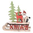 thumbnail image 1 of Bearachild Navidad decoración de árbol colgante lindo madera DIY artesanía hecha a mano ensamblado ornamento fiesta hogar dormitorio Oficina Kits de decoración para fiestas Papá Noel, 1 of 6