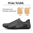 thumbnail image 3 of Men's Casual Casual Shoes Lightweight Soft And Comfortable Non-Slip Loafers Lace-Up Retro Fashion Formal Shoes Gray 10 US, 3 of 7