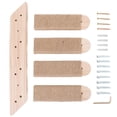 thumbnail image 6 of Qiyester 3 Pack Cat Wall Steps Wooden Pet Stairs Kitten Climbing Steps with Sisal Rope, 6 of 10