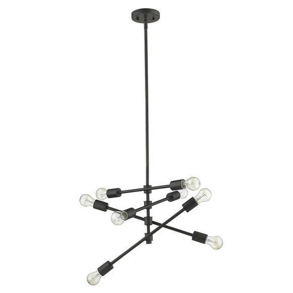 homeroots lighting 398186 Calix 8-Light Oil-Rubbed Bronze Pendant