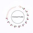 thumbnail image 2 of Fashion Bracelets For Everyday Wear Trendy Alloy Bangle For All Occasions Unisex Cherry Design Accessory For Stylish Outfits Mens Rugged Pearl Necklace And Bracelet Set with for Men Digital Watch, 2 of 3