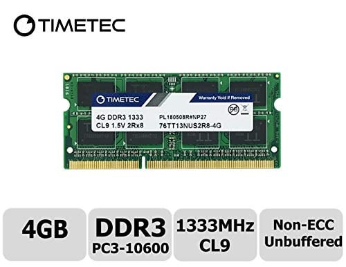 A-Tech 4GB RAM for Sony VAIO VPCEE3Z0E/BQ DDR3 1066MHz SODIMM PC3-8500 204-Pin Non-ECC Memory Upgrade Module