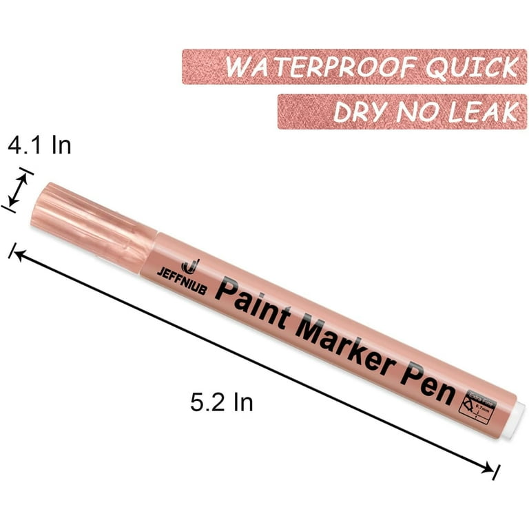 Acrylic Paint Pens Gold,Silver,Rose Gold,Paint Markers for Rocks