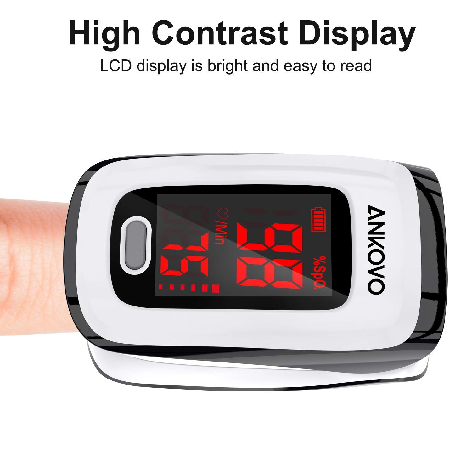 ANKOVO Pulse Oximeter Fingertip Blood Oxygen Ubuy Kuwait