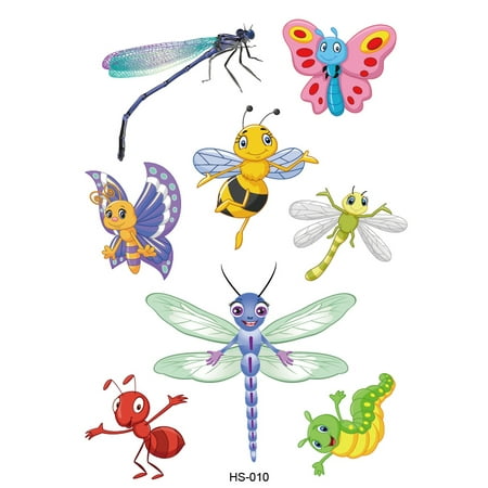 glitter sparkle temporary tattoo cartoon worm dragonfly bee | Walmart Canada glitter sparkle temporary tattoo cartoon worm dragonfly bee | Walmart Canada