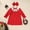 Red, variant on Zehjuhan Newborn Baby Girl Sweet Long Sleeve Cartoon Xmas Wreath Embroidered Party Dress for Holiday Red,3-6M