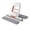 Desktop Mop Set, variant on Mini Foldable Desktop Mop - Portable Self-Squeeze Sponge Cleaning Tool, Wet and Dry Use Cleaning System, Mini Mop for Kitchen Counter, Bathroom, Glass (2 Sponge Head + 1 Squeeze Handle)