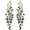 A-Green, variant on Zircon Gemstone Drop Dangle Earrings, Rhinestone Cluster Earrings Luxury Bridal Flower Fashion accessories, 18K Gold Plated 925 Sterling Silver Posts Sparkly Evening Dressy Earrings