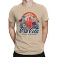 thumbnail image 2 of Officially Licensed Coca Cola Retro Floral Design Men's T-shirt, 2 of 3