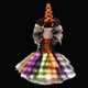 thumbnail image 3 of Disfraz de bruja de Halloween para niña, vestido de tutú con luz LED, vestido de carnaval, fiesta con sombrero, Cosplay de vampiro, ropa para niños de 2 a 10 años, 3 of 5