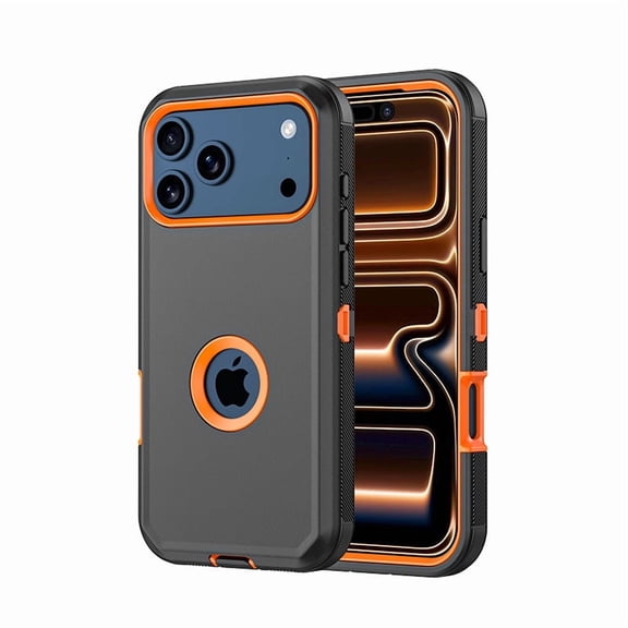 Rugged Heavy Duty Case for iPhone 18 Pro Max – Triple-Layer Protective Bumper Cover Shockproof Case