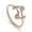 Rose Gold, variant on S925 Sterling Silver Tulip Ring for Women, Dainty CZ Flower Open Wrap Band, Elegant Promise Jewelry for Gift