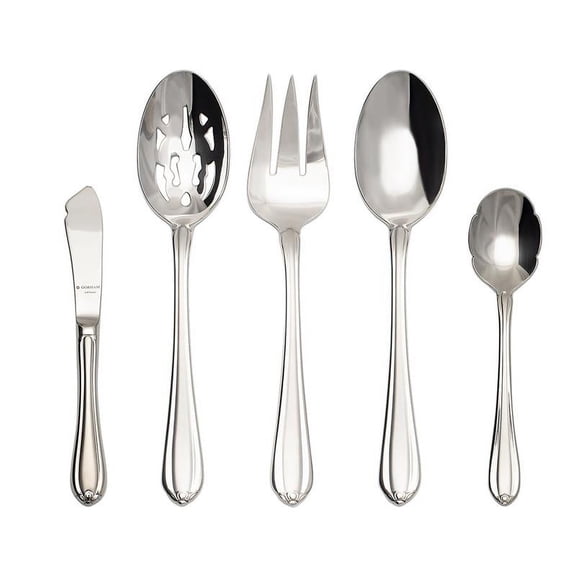 Gorham Melon Bud Frosted 5Pc Serving Set