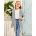 thumbnail image 4 of Sherrylily Girls Batwing Long Sleeve Sweater Cardigan Open Front Chunky Knit Sweaters Coats with Pockets 5-14 Years, 4 of 6
