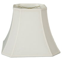Royal Designs 10" Square Cut Corner Bell Lamp Shade Linen White