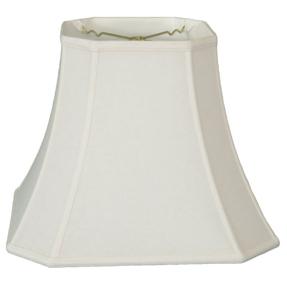 Royal Designs 14" Square Cut Corner Bell Lamp Shade Linen White