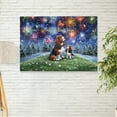 thumbnail image 2 of Happy New Year Basset Hound Family Cheer Winter Midnight Firework Horizontal Matte Canvas Poster Bassets Dog Breed Lovers Gifts Idea Wall Art Home Decor - 02025, 2 of 5