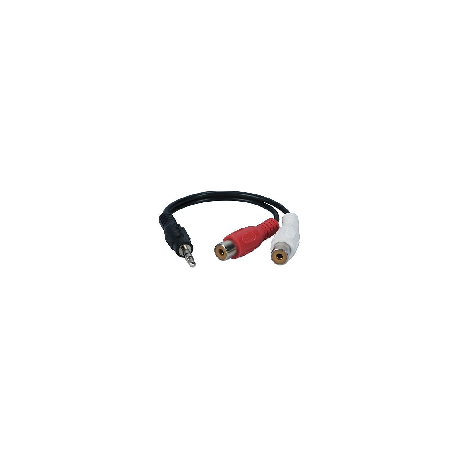 QVS 3.5mm Mini-Stereo Male to Dual RCA Female Speaker Y-Adaptor - image 2 of 2
