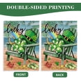thumbnail image 7 of St Patricks Day Beach Chair Decorative House Flag, Lucky Shamrock Clover Hat Coastal Ocean Garden Yard Outside Decorations, Spring Irish Rainbow Outdoor Large Home Decor Double Sided 28 x 40, 7 of 7
