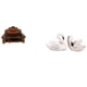 thumbnail image 1 of Sofá Miniatura, Sillón, Modelo DIY, Accesorio, Muebles, Habitación, Micropaisaje, Regalo, Decoraciones, Esculturas De Resina, Estatuas De Cisne, Adorno Para Tarta, Hogar, Figuras De Pareja,, 1 of 8