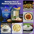 thumbnail image 2 of Rani Platinum White Basmati Rice Extra Long Aged 4-Pound Bag, 4lbs (1.81kg) ~ All Natural | Vegan |  Kosher | Gluten Friendly | Indian Origin, 2 of 11