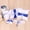 Blue, variant on Suodoka 5pcs Wedding Supplies Set Double Heart Satin Flower Girl Basket 7x7 inches Ring Bearer Pillow Guest Book Pen Holder Bride Garter Romantic White (11.8 inches / 30 cm)