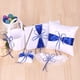 thumbnail image 3 of Suministros de boda,5pcs / set Suministros de boda Canasta de niña de flores de satén de doble coraz Tomshoo Azul, 3 of 7