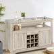 thumbnail image 4 of Costway Aparador De Cocina, Gabinete De Almacenamiento De Cocina, Organizador De Vajilla, De Madera Con Cajones Y Estante Abierto, Rústico Para Sala De Estar Y Comedor, Gris, 4 of 5