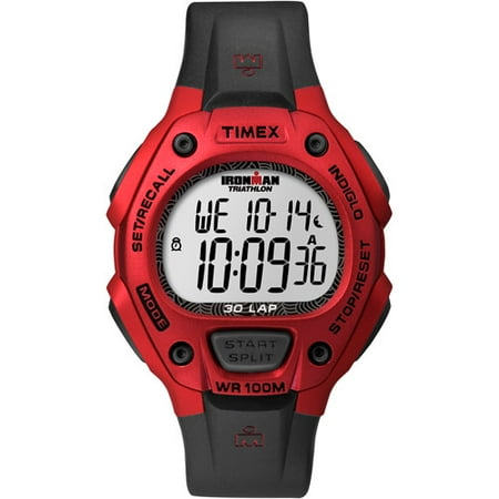 Timex Unisex Ironman 30-Lap Watch, Black Resin Strap