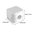 thumbnail image 3 of Tignapoo Magnetic Cable Organizer Set - Durable ABS Material, Adhesive Design for Home, Office, and Car Use - White, 6 Pieces, 3 of 6