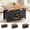 Black Brown, variant on Lift Top Coffee Table, 4 in 1 Multi-Function Farmhouse Coffee Tables with Storage and Hidden Compartment, Convertible White Coffee Table Converts to Dining Table for Living Room, Brown Top