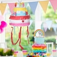 thumbnail image 4 of WHAMVOX Birthday Party Supplies Cake Pinata 3D Shape Festive Style For Holidays 1Pack, 4 of 8