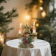 thumbnail image 4 of Oioii Candle Holders Christmas Decor - Table Centerpiece Festive Home Ornaments, 4 of 6