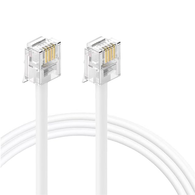Telephone Cord, 2PC Straight Line Phone Works with All Corded Landline Phones,Universally Compatible for Use in Home or Office, Telephone Accessory