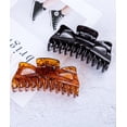 thumbnail image 5 of Thick Hair Super Large Clips Crystal Plastic Claw Clamps Hairgrips Clips Accessories for Women, 2 pack, 5 of 7