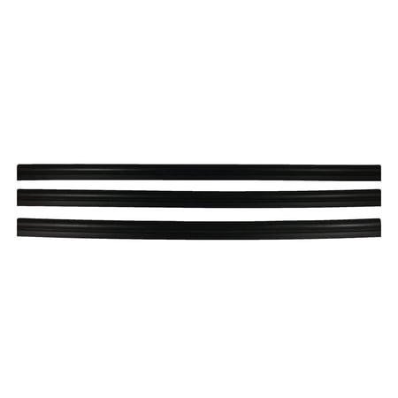 Dock Edge Small P PVC 3' x 8 Profile Dock Guard, Black, 24'