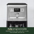 thumbnail image 3 of Open Box Cuisinart PerfecTemp 14-Cup Programmable Drip Coffee Maker, Brew Strength Control, Over Ice Function, Black Stainless Steel, DCC-3500BKS, 3 of 8